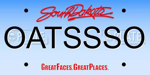 OATSSSO South Dakota License Plate