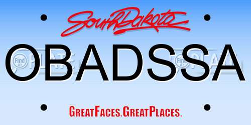OBADSSA South Dakota License Plate