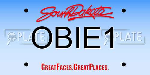 OBIE1 South Dakota License Plate