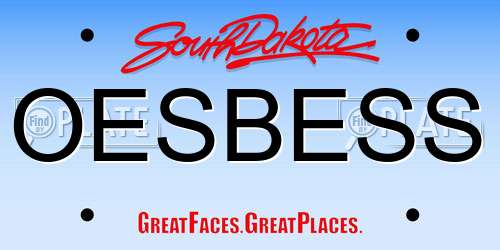 OESBESS South Dakota License Plate