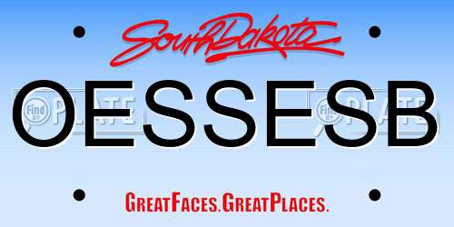 OESSESB South Dakota License Plate