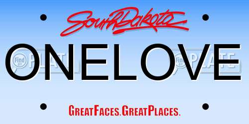 ONELOVE South Dakota License Plate