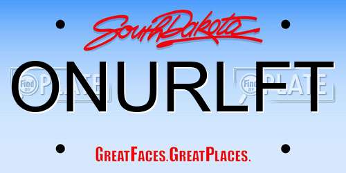 ONURLFT South Dakota License Plate