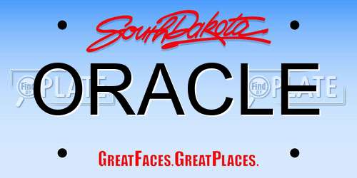 ORACLE South Dakota License Plate