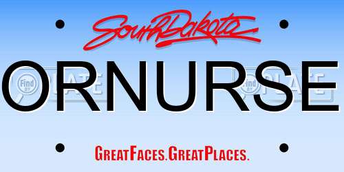 ORNURSE South Dakota License Plate