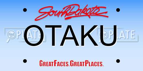 OTAKU South Dakota License Plate