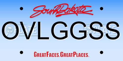 OVLGGSS South Dakota License Plate