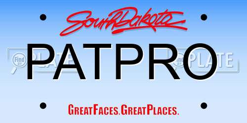 PATPRO South Dakota License Plate