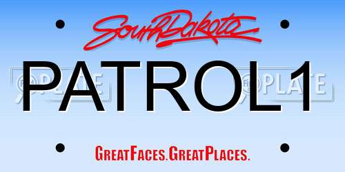 PATROL1 South Dakota License Plate