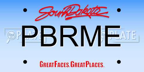 PBRME South Dakota License Plate