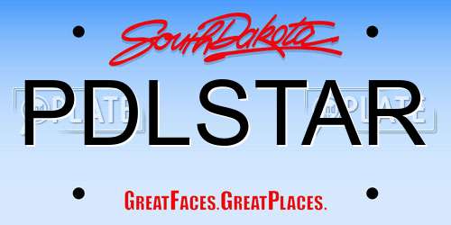 PDLSTAR South Dakota License Plate