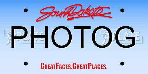 PHOTOG South Dakota License Plate