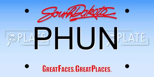PHUN South Dakota License Plate