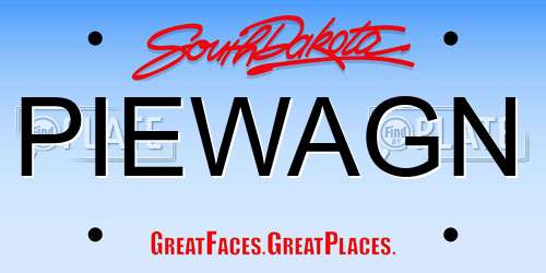 PIEWAGN South Dakota License Plate