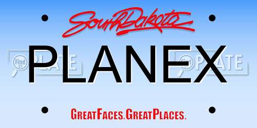 PLANEX South Dakota License Plate