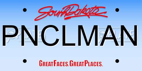 PNCLMAN South Dakota License Plate