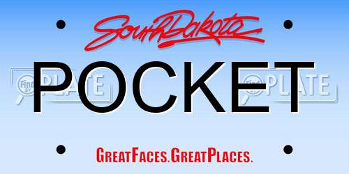 POCKET South Dakota License Plate