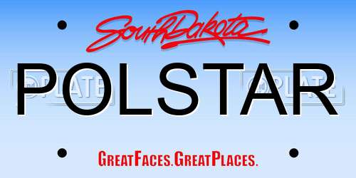 POLSTAR South Dakota License Plate
