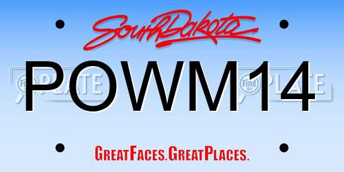 POWM14 South Dakota License Plate