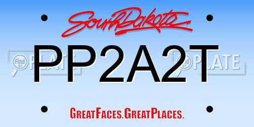 PP2A2T South Dakota License Plate