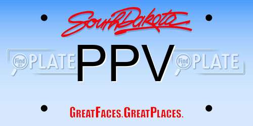 PPV South Dakota License Plate