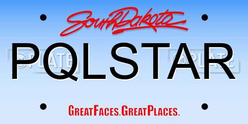 PQLSTAR South Dakota License Plate