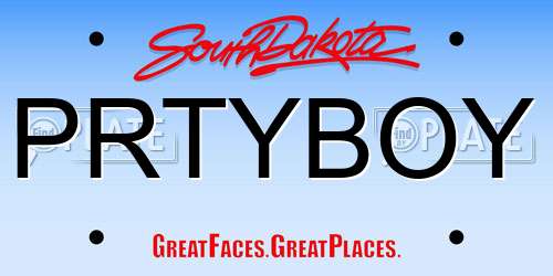 PRTYBOY South Dakota License Plate