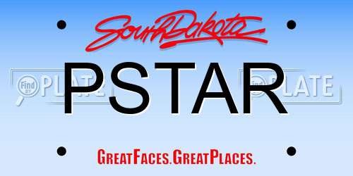 PSTAR South Dakota License Plate
