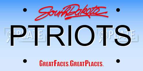 PTRIOTS South Dakota License Plate