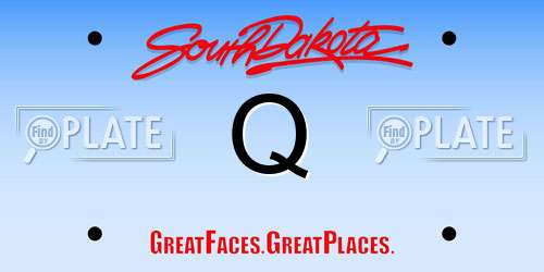 Q South Dakota License Plate