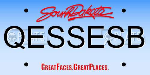 QESSESB South Dakota License Plate