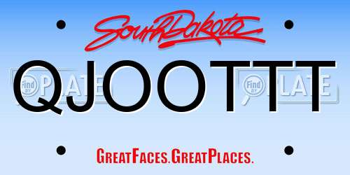 QJOOTTT South Dakota License Plate