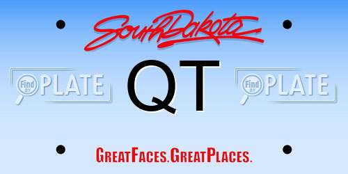 QT South Dakota License Plate