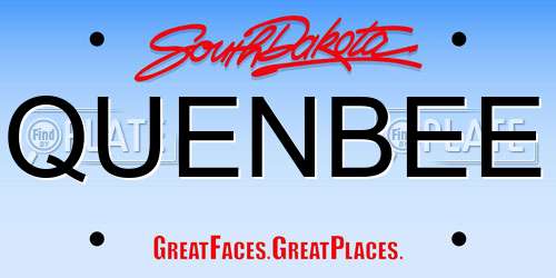 QUENBEE South Dakota License Plate