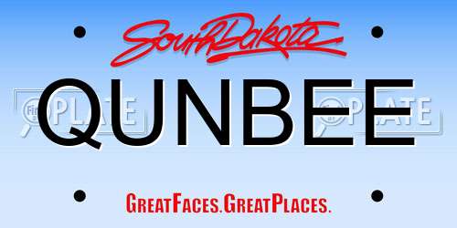 QUNBEE South Dakota License Plate