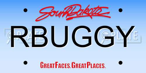 RBUGGY South Dakota License Plate