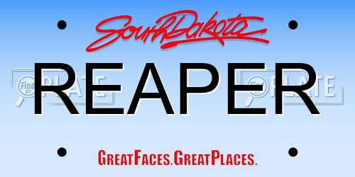 REAPER South Dakota License Plate