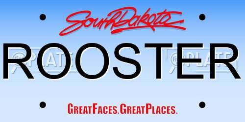ROOSTER South Dakota License Plate