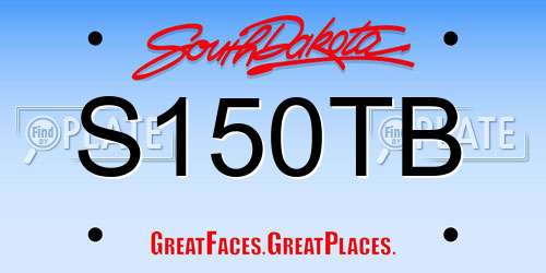 S150TB South Dakota License Plate