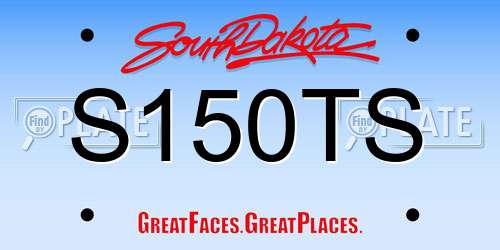 S150TS South Dakota License Plate