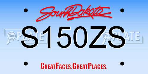S150ZS South Dakota License Plate