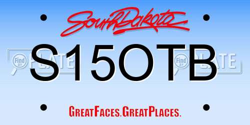 S15OTB South Dakota License Plate