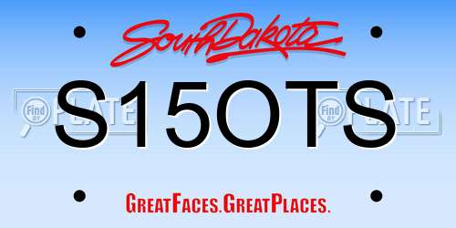 S15OTS South Dakota License Plate