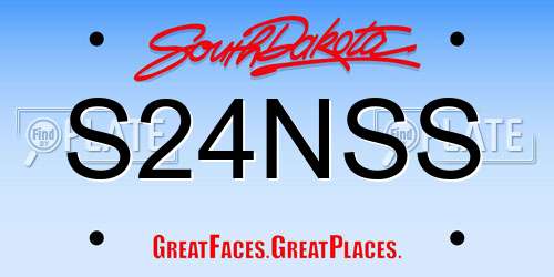 S24NSS South Dakota License Plate
