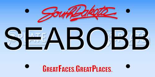 SEABOBB South Dakota License Plate