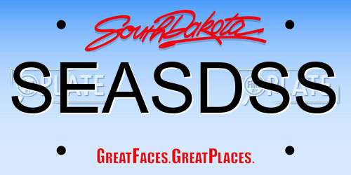SEASDSS South Dakota License Plate