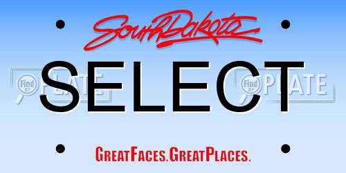 SELECT South Dakota License Plate
