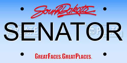 SENATOR South Dakota License Plate