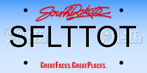 SFLTTOT South Dakota License Plate