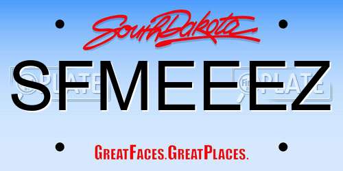 SFMEEEZ South Dakota License Plate